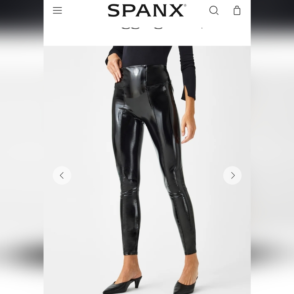 SPANX Faux Leather Leggings